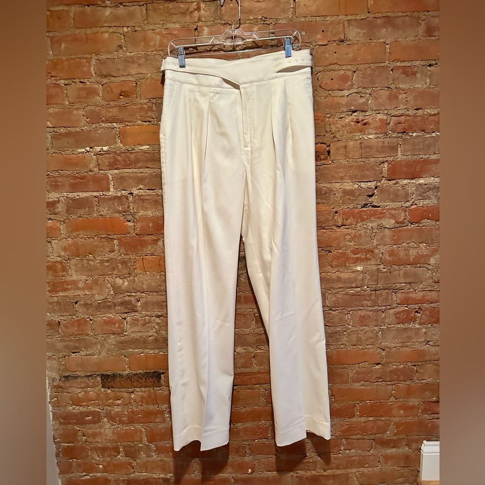 NWT banana republic cream trousers